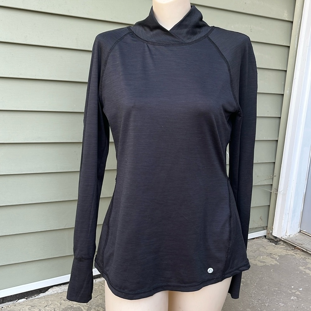 EUC Apana black lightweight, long sleeve top